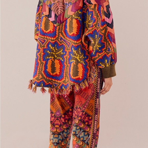 Farm Rio Tapestry Poncho Jacket - Picture 5 of 5